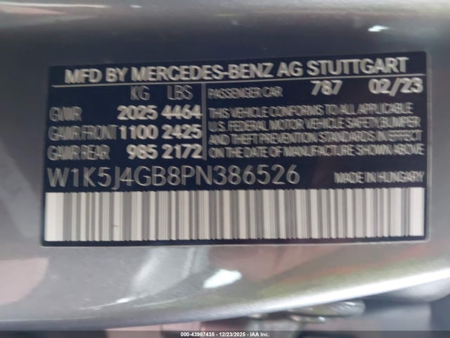 2023 MERCEDES-BENZ CLA 250 COUPE W1K5J4GB8PN386526 Photo 8