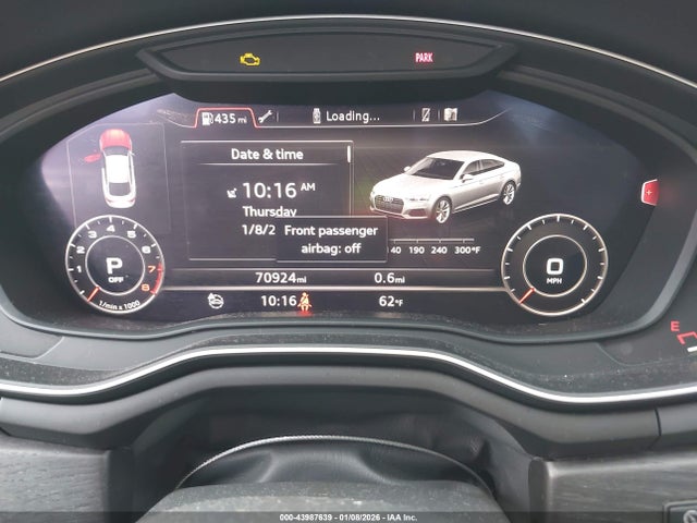 43987639 :رقم المزاد ، WAUENCF50JA010225 vin ، 2018 Audi A5 2.0t Premium مزاد بيع