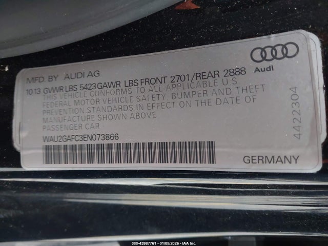 2014 AUDI A7 WAU2GAFC3EN073866 Photo 8