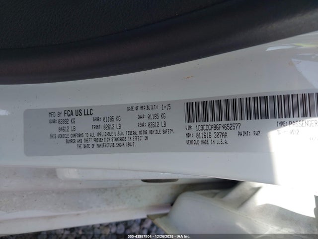 2015 CHRYSLER 200 1C3CCCAB6FN652577 Photo 8