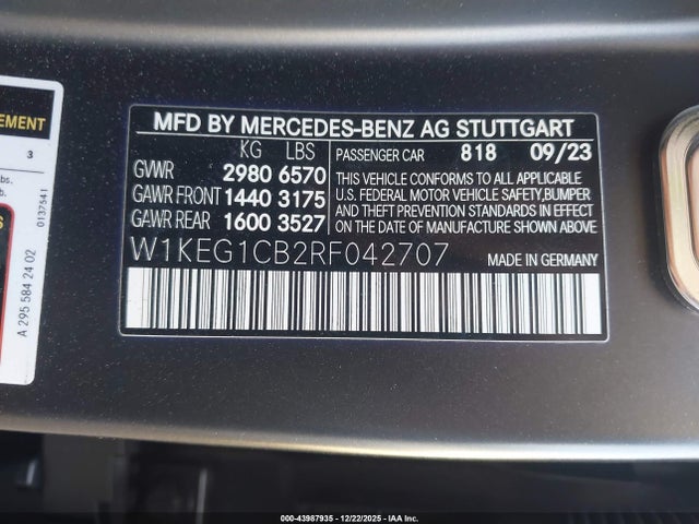 2024 MERCEDES-BENZ EQE 350 W1KEG1CB2RF042707 Photo 8