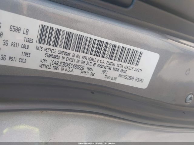 2014 JEEP GRAND CHEROKEE 1C4RJEBGXEC480226 Photo 8