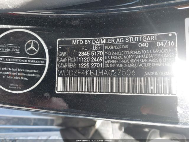 2017 MERCEDES-BENZ E 300 WDDZF4KB1HA027506 Photo 8