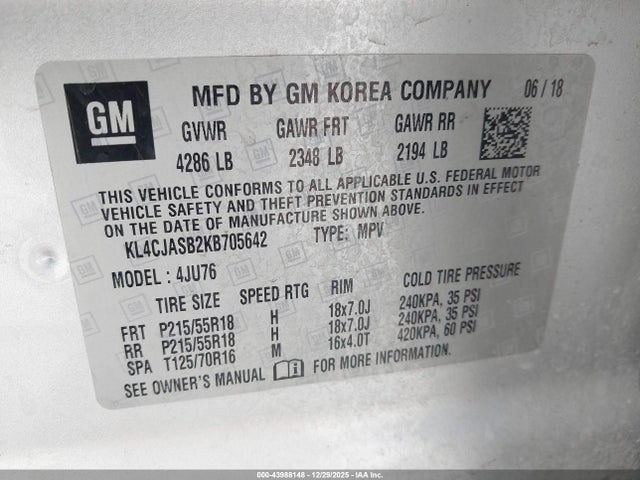 Buick Encore Fwd Preferred 2019 KL4CJASB2KB705642 Image 9