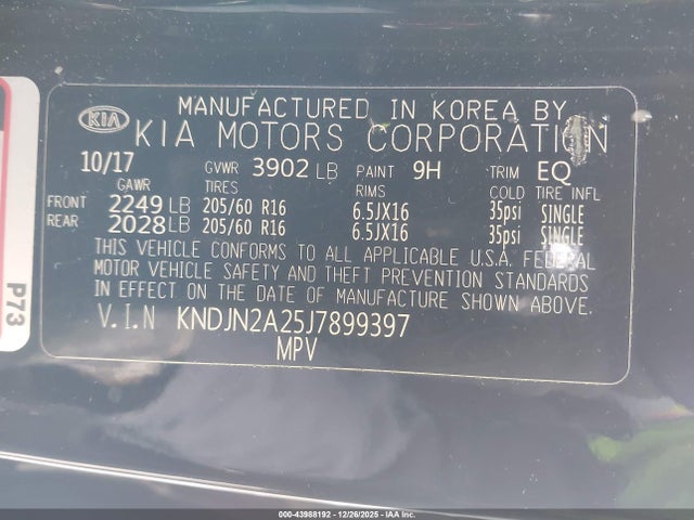 KIA Soul ! 2018 KNDJN2A25J7899397 Image 9