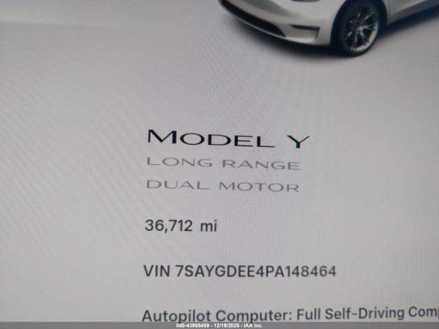 2023 TESLA MODEL Y 7SAYGDEE4PA148464 Photo 6