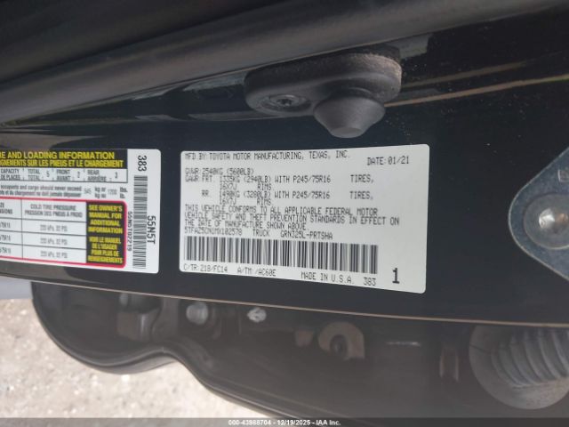 2021 TOYOTA TACOMA 5TFAZ5CN1MX102578 Photo 8