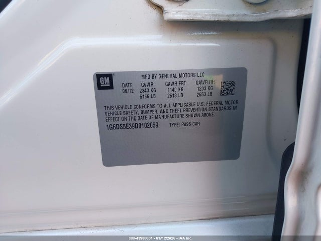 2013 CADILLAC CTS 1G6DS5E39D0102059 Photo 8