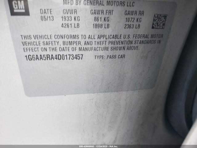 2013 CADILLAC ATS 1G6AA5RA4D0173457 Photo 8