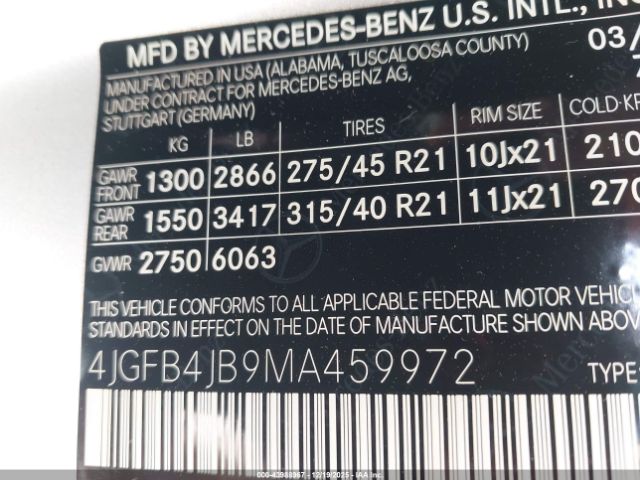 2021 MERCEDES-BENZ GLE 350 4JGFB4JB9MA459972 Photo 8