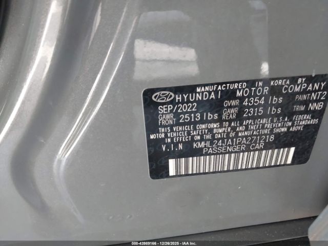 2023 HYUNDAI SONATA KMHL24JA1PA271218 Photo 8