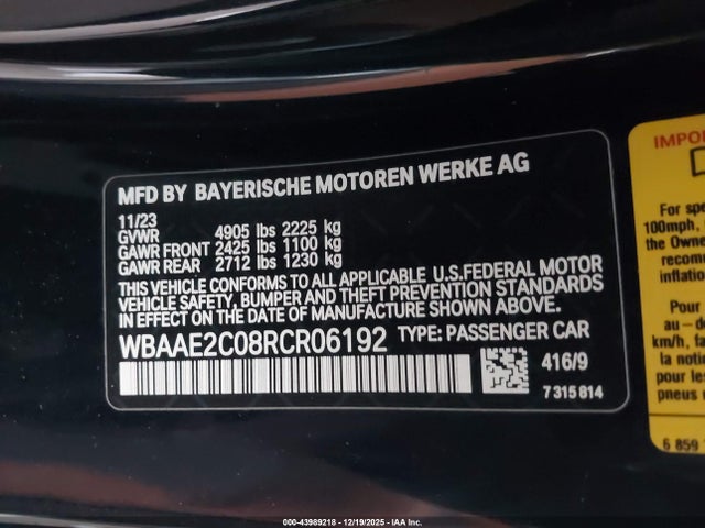 BMW 840i 2024 WBAAE2C08RCR06192 Image 9