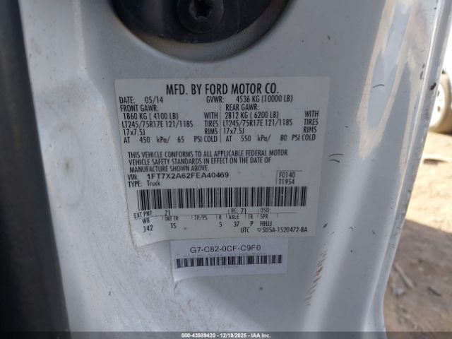 2015 FORD F-250 1FT7X2A62FEA40469 Photo 8