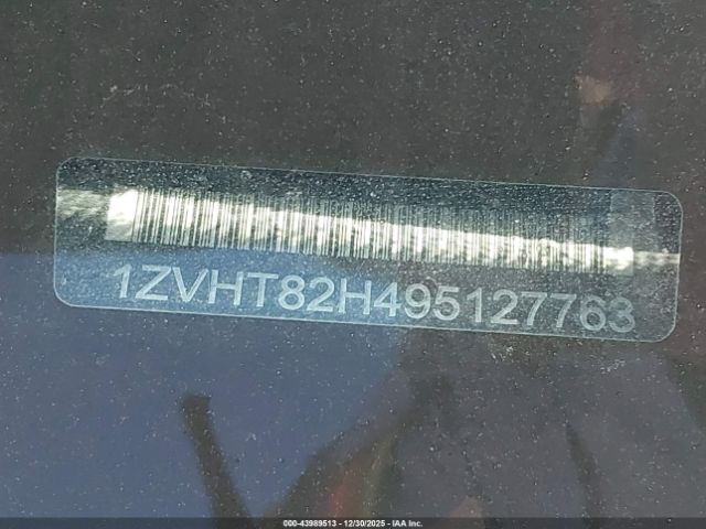 2009 FORD MUSTANG 1ZVHT82H495127763 Photo 8