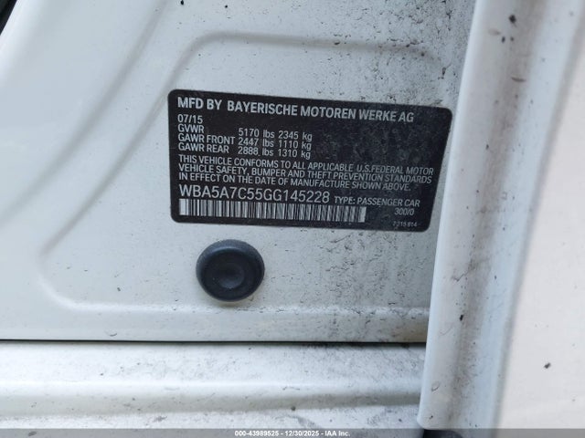 2016 BMW 528I WBA5A7C55GG145228 Photo 8