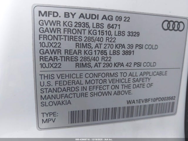 2023 AUDI Q8 WA1EVBF10PD003562 Photo 8