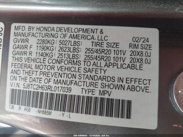 2024 ACURA RDX 5J8TC2H63RL017039 Photo 8