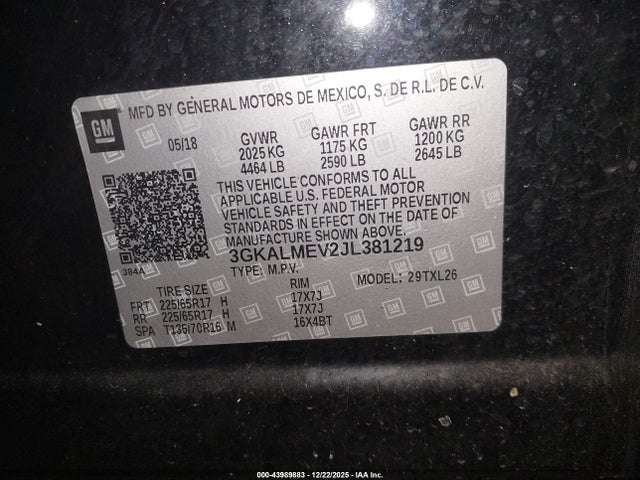 2018 GMC TERRAIN 3GKALMEV2JL381219 Photo 8