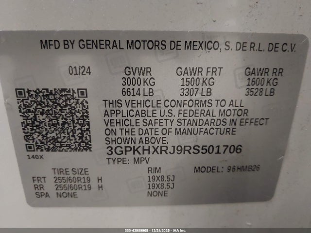 Honda Prologue Touring 2024 3GPKHXRJ9RS501706 Image 9