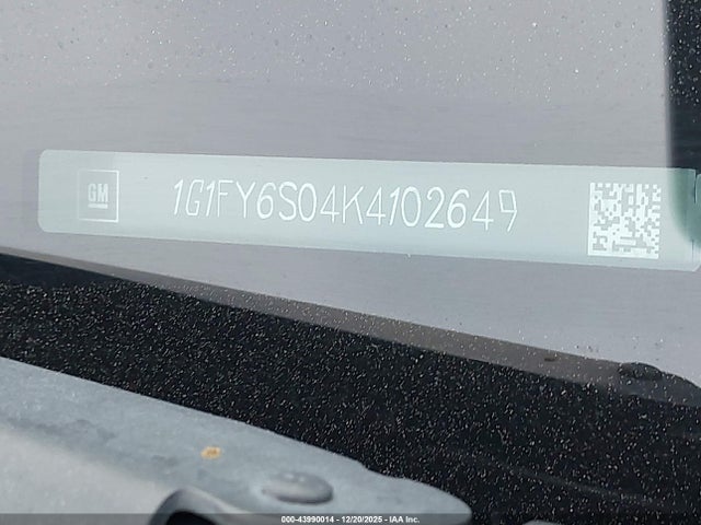 1G1FY6S04K4102649 Chevrolet BOLT EV LT