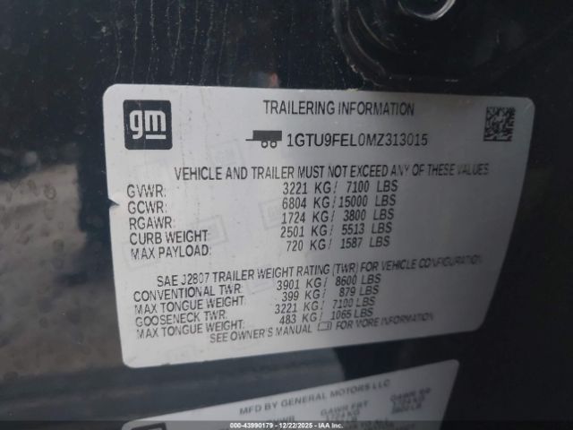 2021 GMC SIERRA 1500 1GTU9FEL0MZ313015 Photo 8
