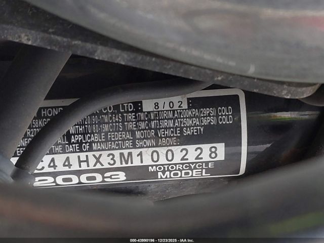 2003 HONDA VT750 JH2RC44HX3M100228 Photo 9