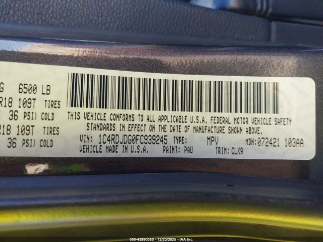 2015 DODGE DURANGO 1C4RDJDG0FC939245 Photo 8