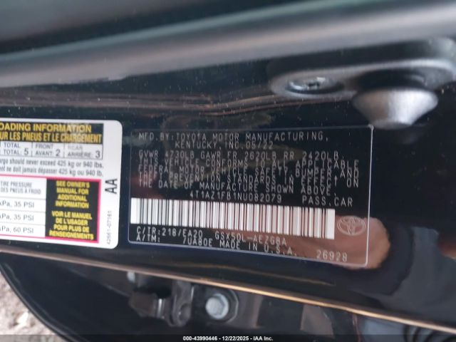 2022 TOYOTA AVALON 4T1AZ1FB1NU082079 Photo 8