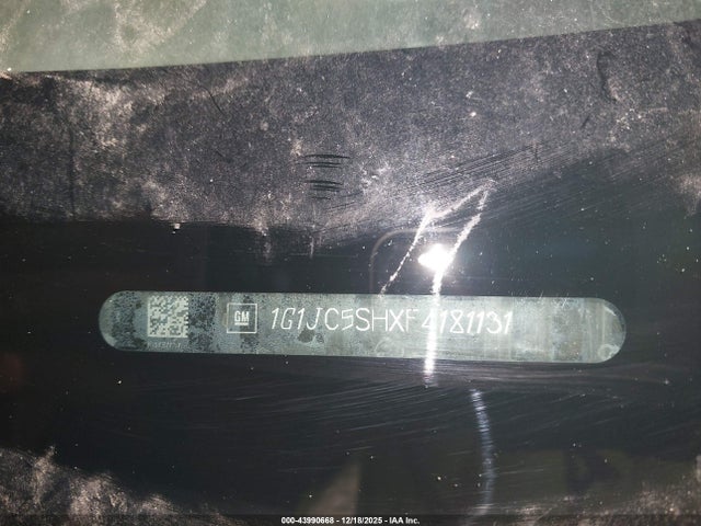 1G1JC5SHXF4181131 Chevrolet Sonic Lt Auto