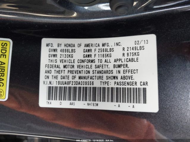 2013 ACURA TL 19UUA8F23DA009556 Photo 8