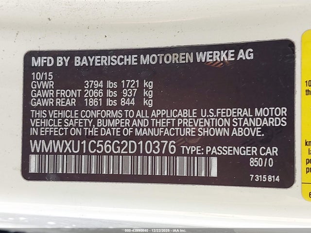 2016 MINI HARDTOP WMWXU1C56G2D10376 Photo 8