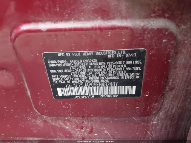 JF2SJAPC9EH482487 Subaru Forester 2.5i Touring