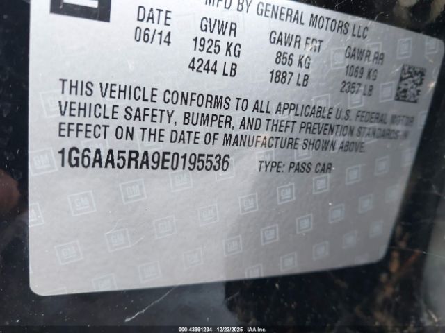 2014 CADILLAC ATS 1G6AA5RA9E0195536 Photo 8