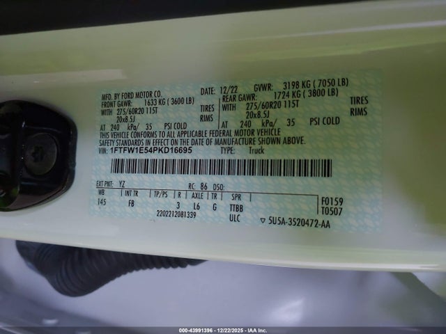 2023 FORD F-150 1FTFW1E54PKD16695 Photo 8