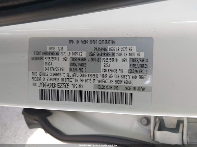 JM3KFADM6K1527605 Mazda Cx-5 Grand Touring
