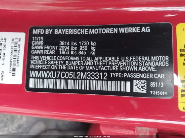 2020 MINI HARDTOP WMWXU7C05L2M33312 Photo 8