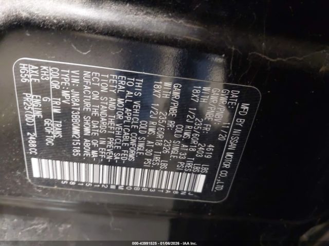 2021 NISSAN ROGUE JN8AT3BB0MW215185 Photo 8