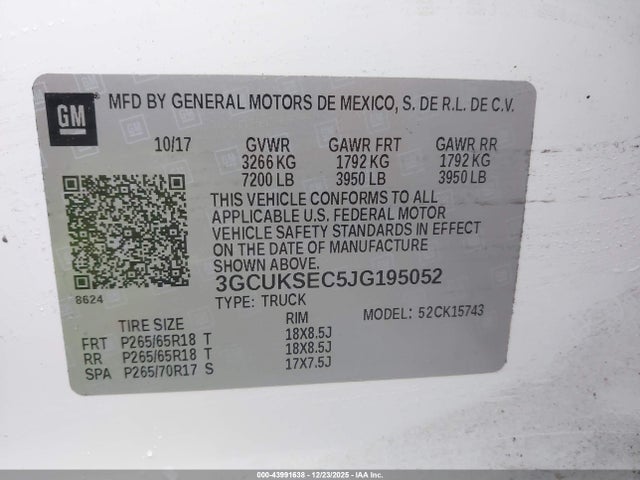 Chevrolet Silverado 1500 2lz 2018 3GCUKSEC5JG195052 Image 9