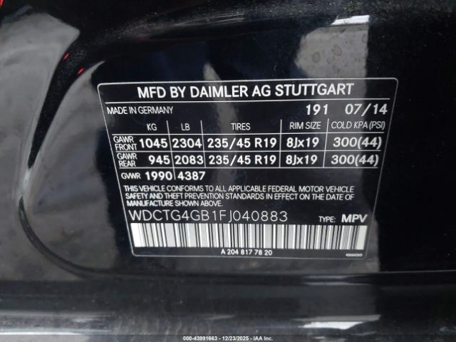 2015 MERCEDES-BENZ GLA 250 WDCTG4GB1FJ040883 Photo 8