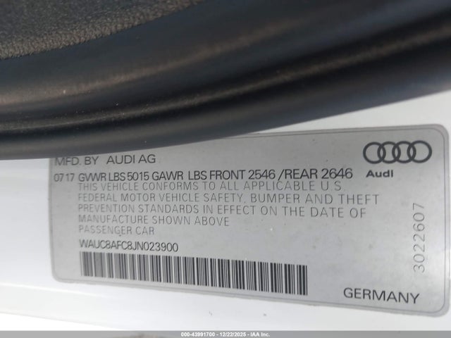 2018 AUDI A6 WAUC8AFC8JN023900 Photo 8