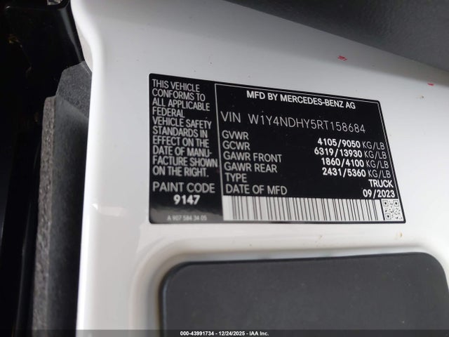 2024 MERCEDES-BENZ SPRINTER 2500 W1Y4NDHY5RT158684 Photo 8