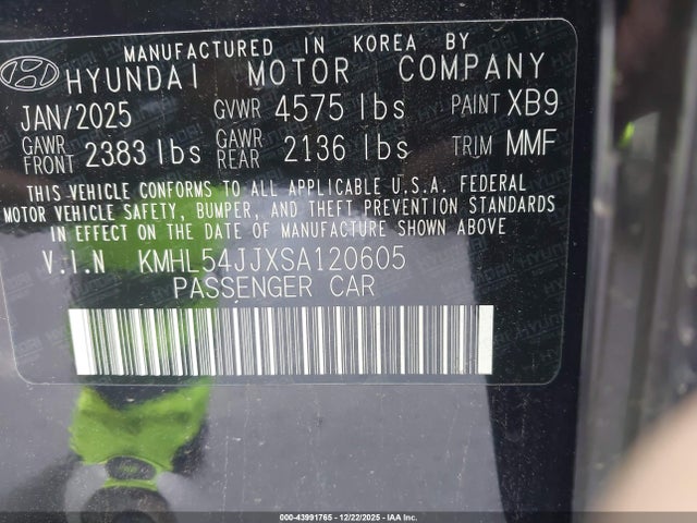 KMHL54JJXSA120605 Hyundai Sonata Hybrid Limited