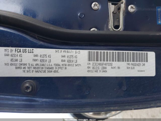 2015 CHRYSLER 300 2C3CCABG6FH872292 Photo 8