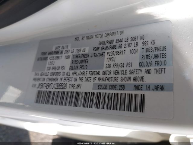 2018 MAZDA CX-5 JM3KFABM7J1386528 Photo 8