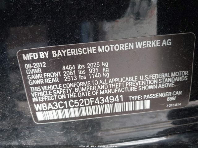 2013 BMW 328I WBA3C1C52DF434941 Photo 8