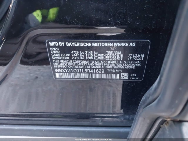 WBXYJ1C01L5R41629 BMW X2 Xdrive28i