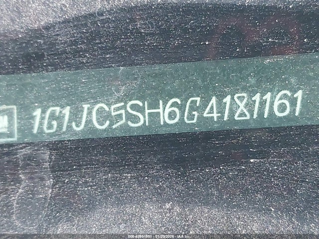 1G1JC5SH6G4181161 Chevrolet Sonic Lt Auto