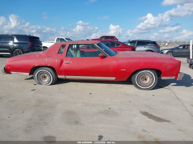 Aukcja sprzedaży 1976 Chevrolet Monte Carlo, vin: 1H57V6R484291, numer aukcji: 43992099