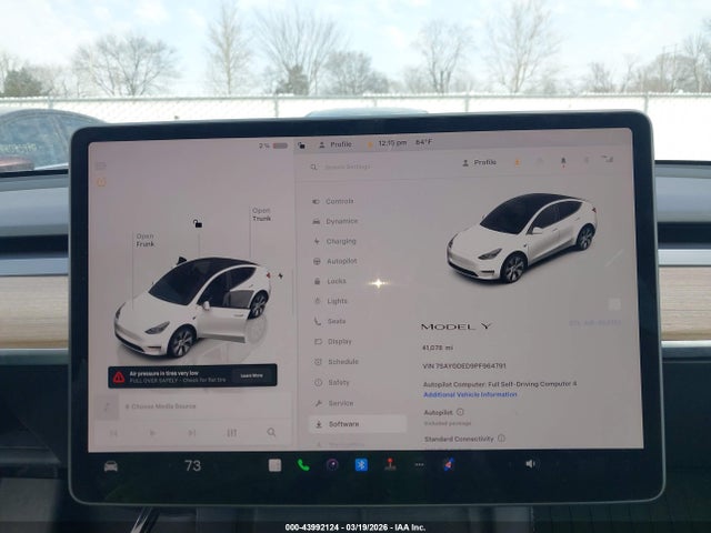 2023 Tesla Model Y Rwd მანქანა იყიდება აუქციონზე, vin: 7SAYGDED9PF964791, აუქციონის ნომერი: 43992124