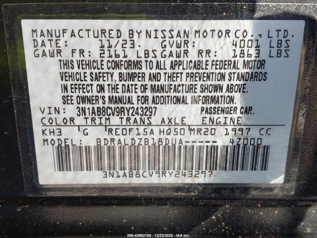 2024 NISSAN SENTRA 3N1AB8CV9RY243297 Photo 8